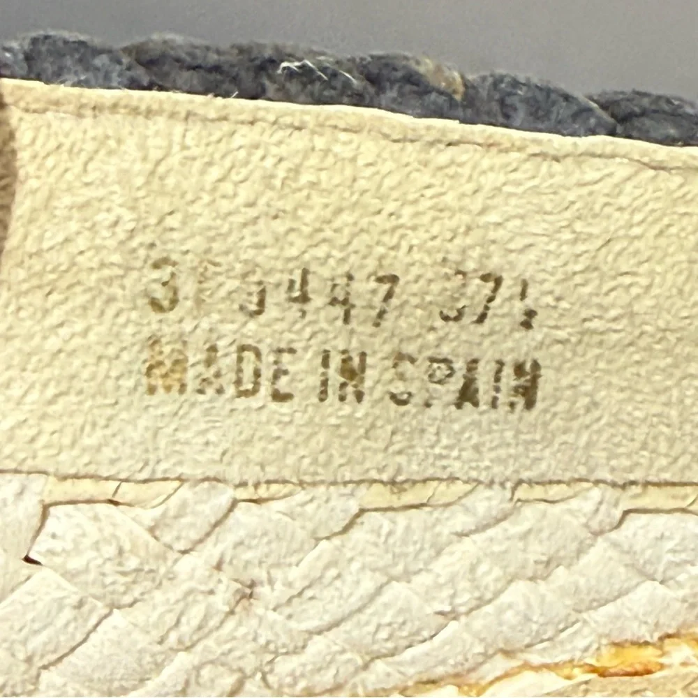 Prada espadrille sz 37.5 Platform flat ~ LEFT SHOE ONLY